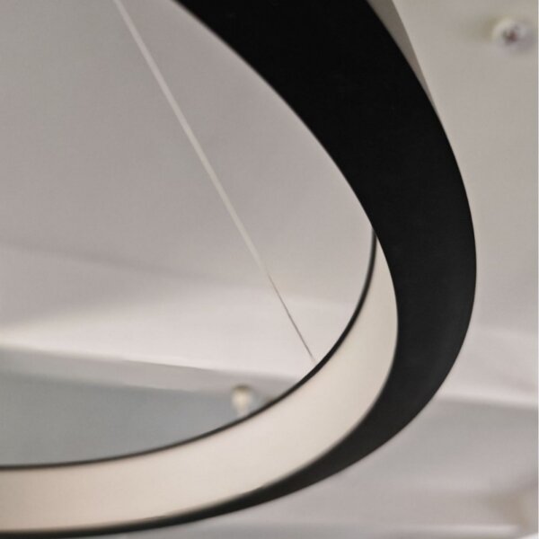 Black White Aluminum PC LED Pendant Light - Image 6
