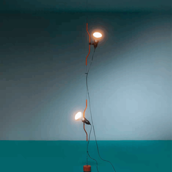 Adjustable Height Glass Floor Light - 图片 5