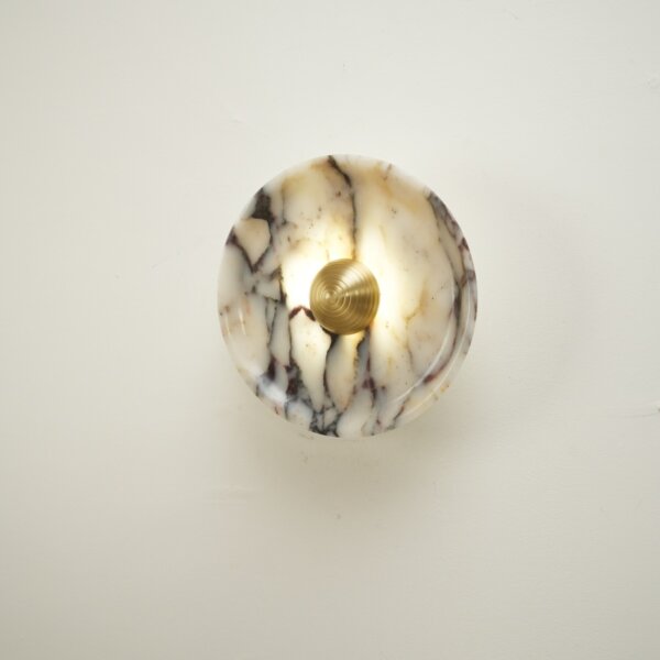 D25CM Round Hardware Marble Wall Light - Image 5