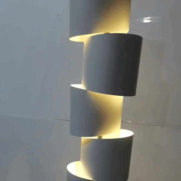 H178CM Staggered Iron Art Floor Lamp - 图片 5