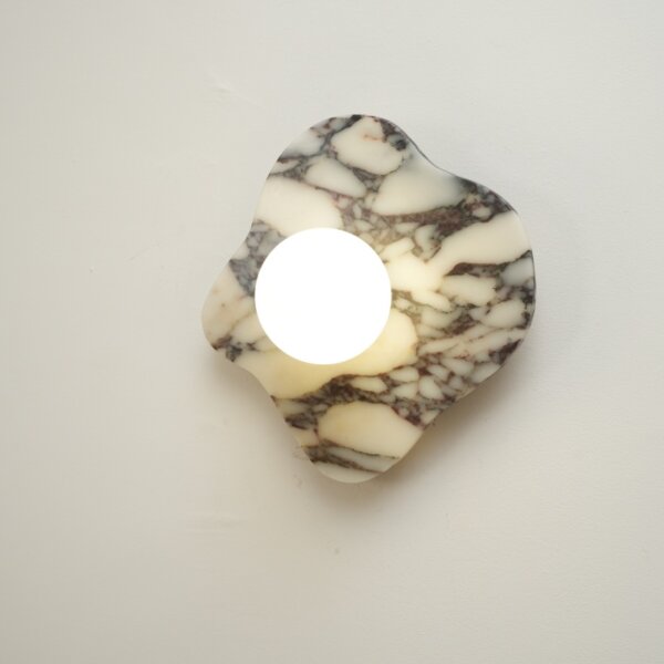 H29cm Irregular Marble LED Wall Lamp - Image 5