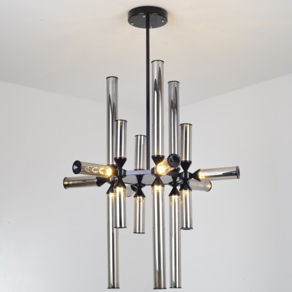 Aluminum Cylinder Glass Pendant Lamp - 图片 5