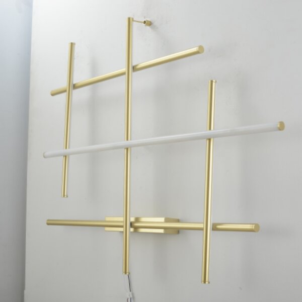 Golden Simple Linear LED Wall Light - 图片 5