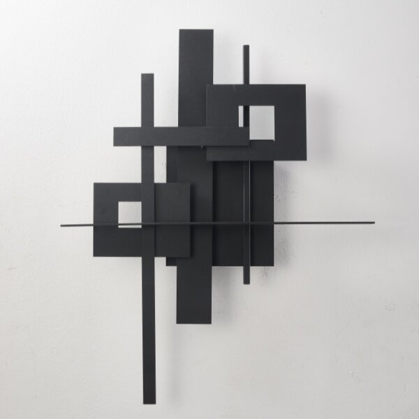 Geometric Black LED Wall Lamp - 图片 5