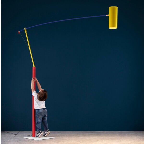 Adjustable Colorful Fish Floor Lamp - 图片 5