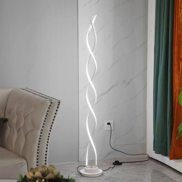 H143CM Art S-Shape LED Floor Light - 图片 5