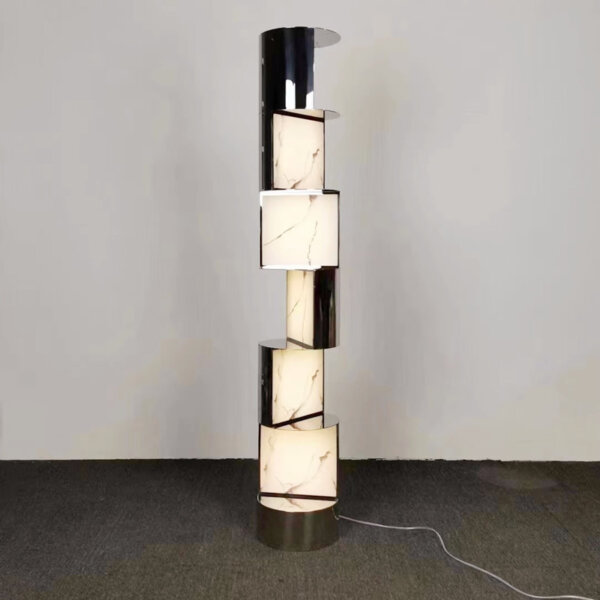 H186CM Stainless Steel Acrylic Floor Lamp - 图片 5