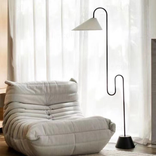 H155CM Metal Vertical Floor Lamp - 图片 5