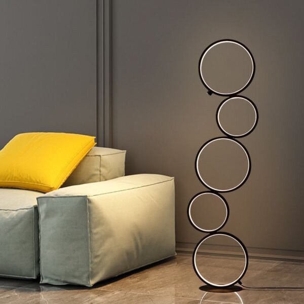 Multi-Ring black white LED Floor light - 图片 5