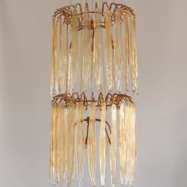 Branch Glass Chandelier Large Leaf - 图片 5
