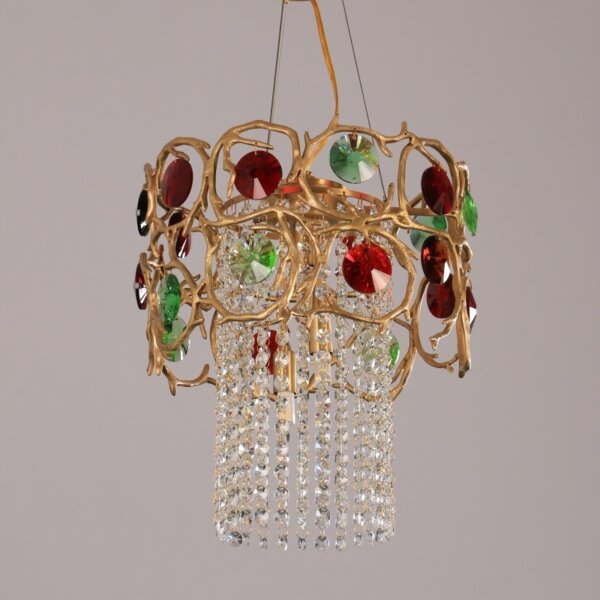 H35cm Copper Crystal Chandelier - 图片 5