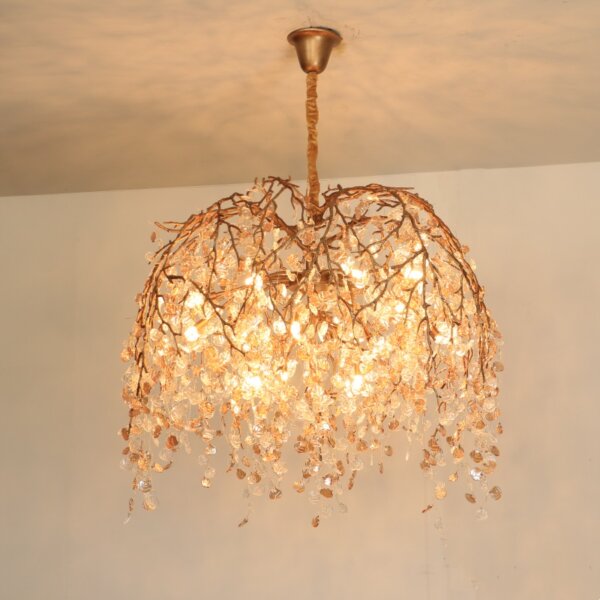 H100CM Glass Chain LED Chandelier - 图片 5
