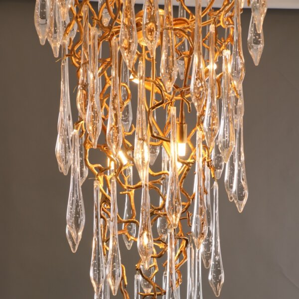 H180CM Crystal Tree Branch Chandelier - 图片 5