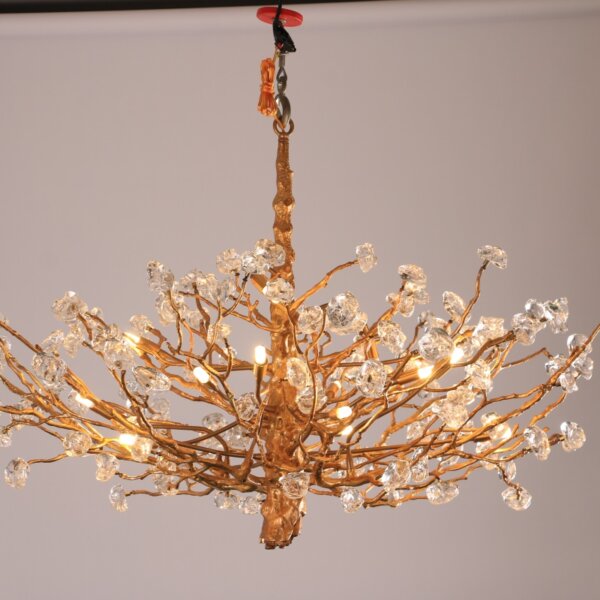 All-Copper Chandelier LED Glass Branch - 图片 5