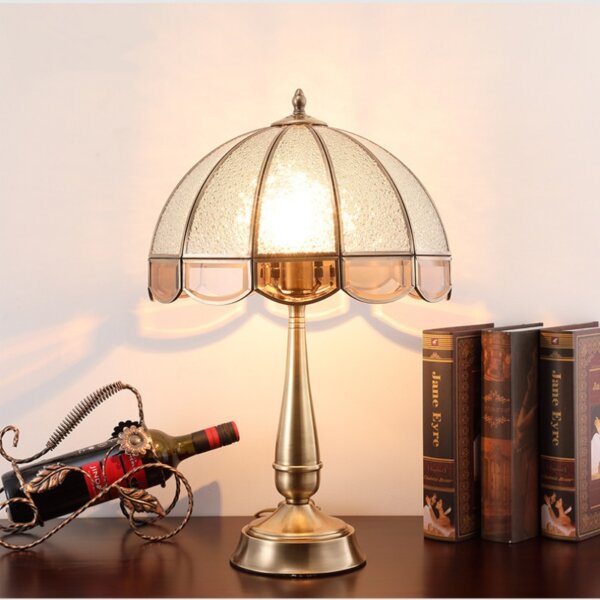 H48cm Copper Glass E27/E26 Table Light - Image 5