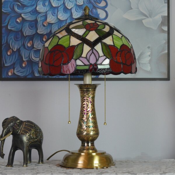Rural Creative Stained Glass LED Table Lamp - Image 5