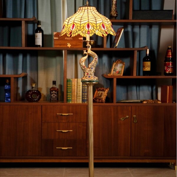 Pastoral Copper Art LED Table Lamp - Image 5