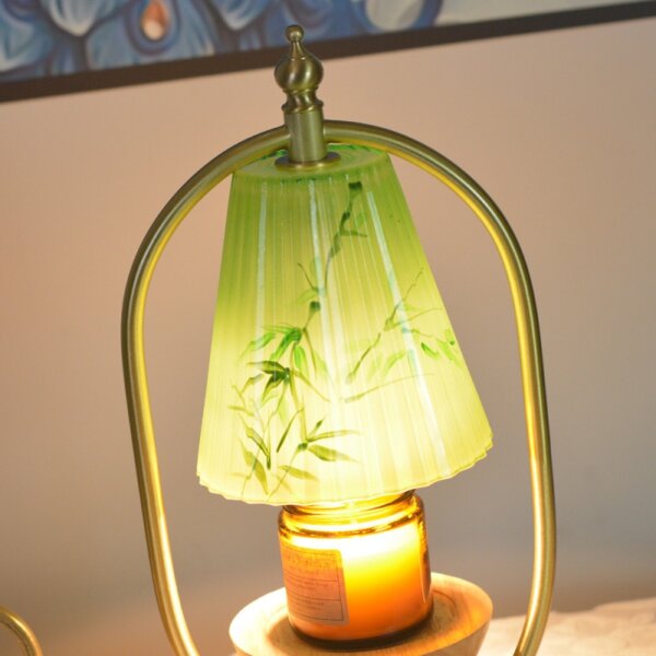 Dimmable Glass Candle Warmer Table Light - Image 5