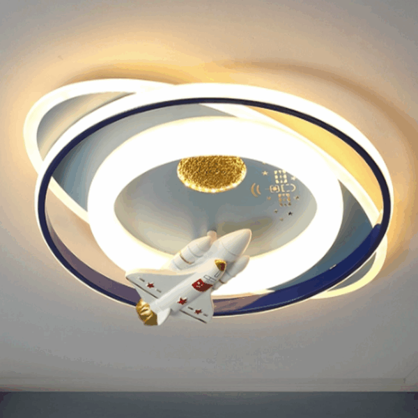 H19CM Cartoon Astronaut Iron Modern LED Ceiling Lamp - Image 5