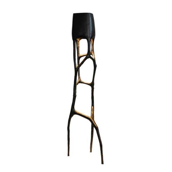 Art Tree Crotch Black Standing Floor Light - Image 6