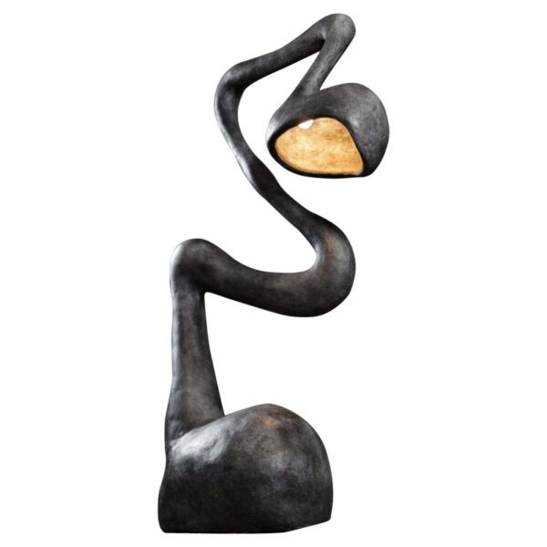 Heart Resin E27 Black Floor Lamp - Image 3