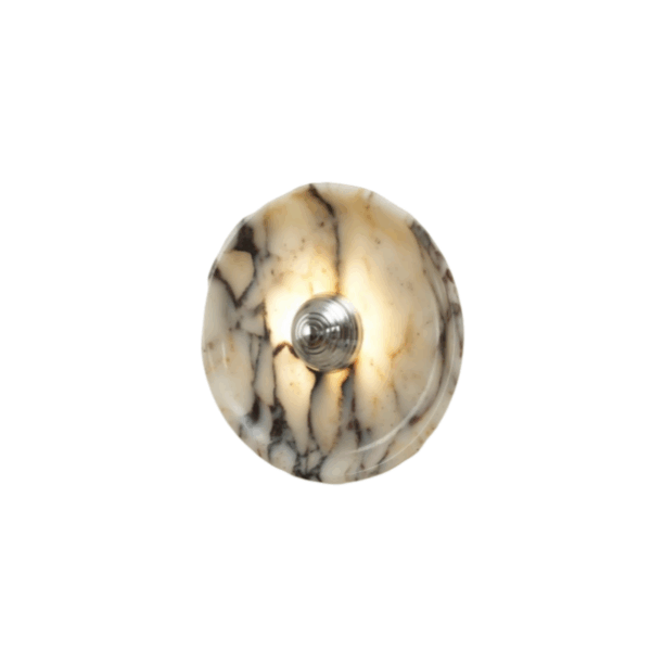 D25CM Round Hardware Marble Wall Light - Image 6