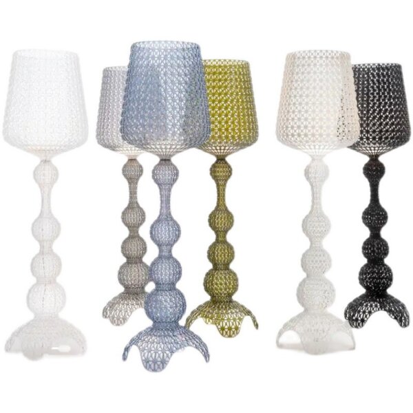 H165cm White Black Green Blue Transparent Floor Lamp - Image 6