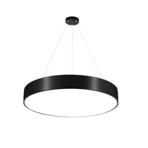Iron Aluminum PVC Black Pendant Lamp