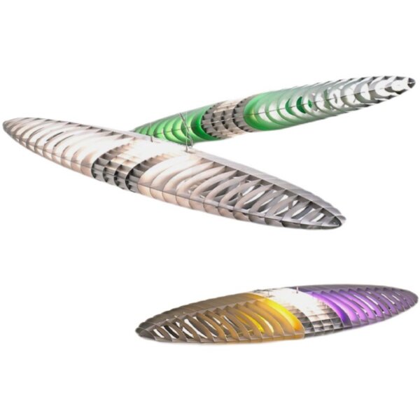 H30cm Spacecraft Colorful Pendant Lamp - Image 6