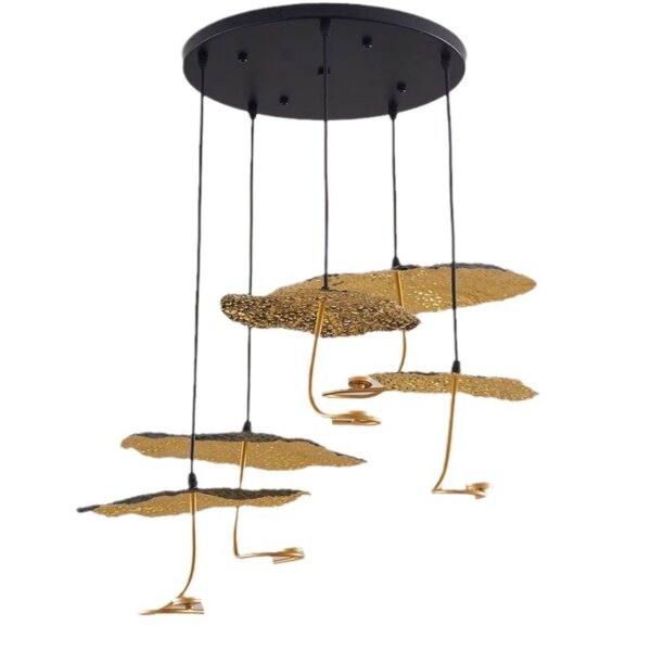 D30CM Gold Foil LED Pendant Light - Image 6