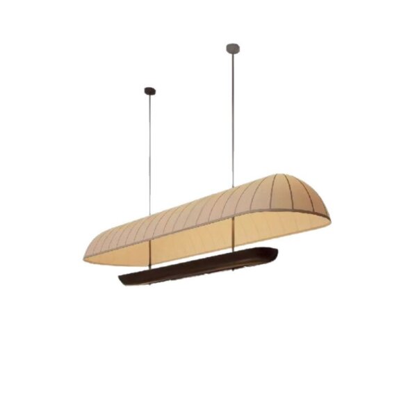 D80/120/200CM Fabric Silk Large Pendant Light - 图片 6