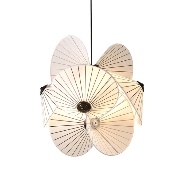 H60cm Umbrella Hardware Fabric Pendant Light - 图片 6