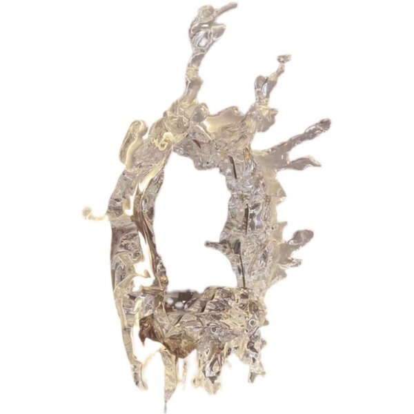 D48/68/90cm Irregular Art Water drop Resin Glass Wall Light - 图片 6