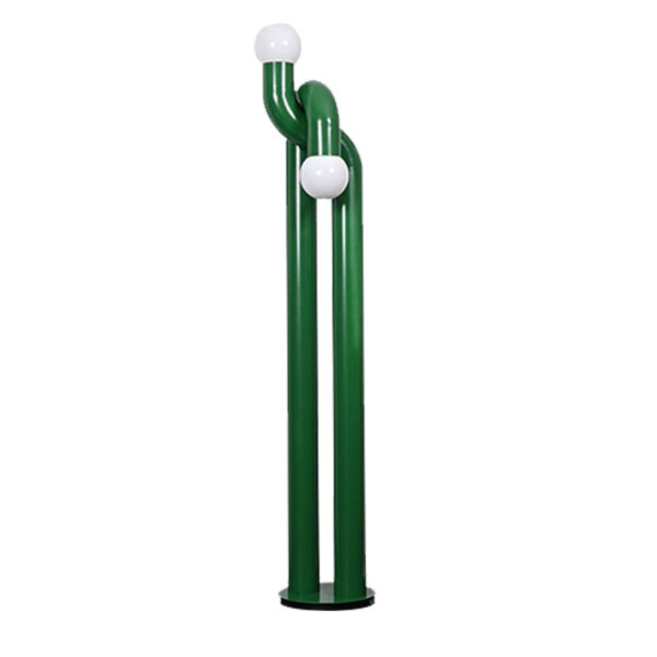 Green Orange Curved Tube LED Floor Light - 图片 6