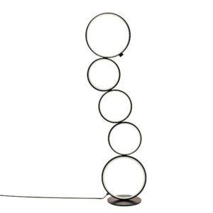 Multi-Ring black white LED Floor light