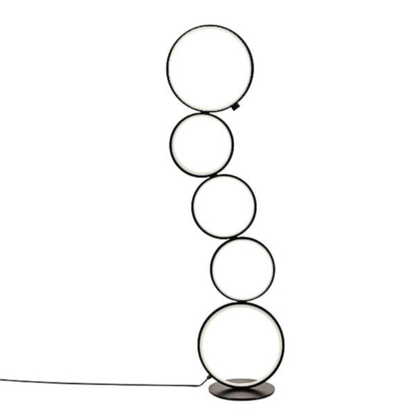 Multi-Ring black white LED Floor light