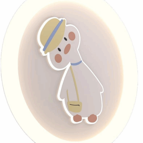 D50CM Cute Duck Round Smart LED Ceiling Lamp - Image 6
