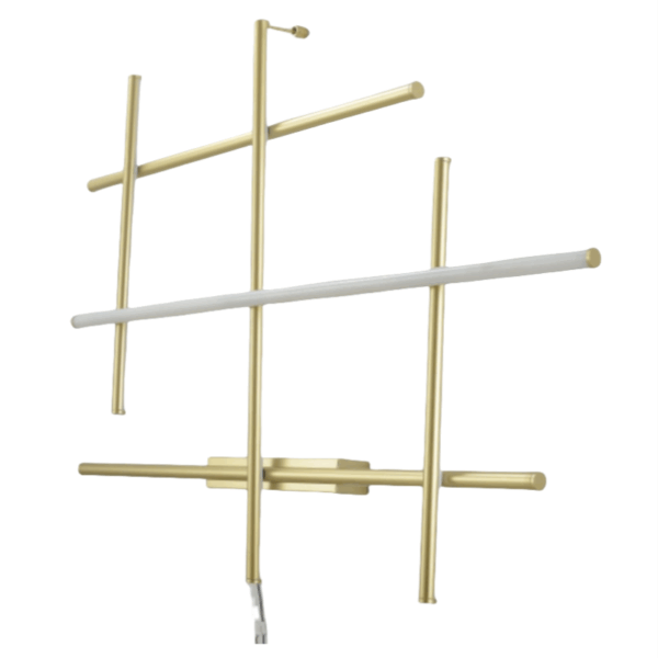 Golden Simple Linear LED Wall Light - 图片 6