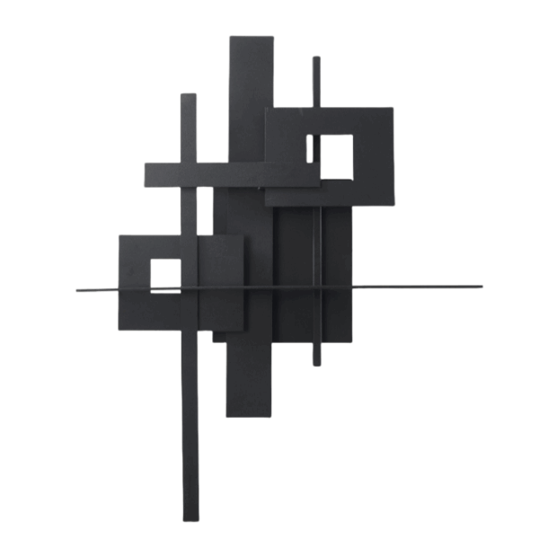 Geometric Black LED Wall Lamp - 图片 6