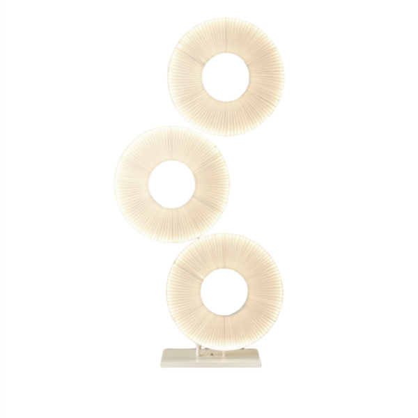 H175CM White Fabric LED Floor Light - 图片 6