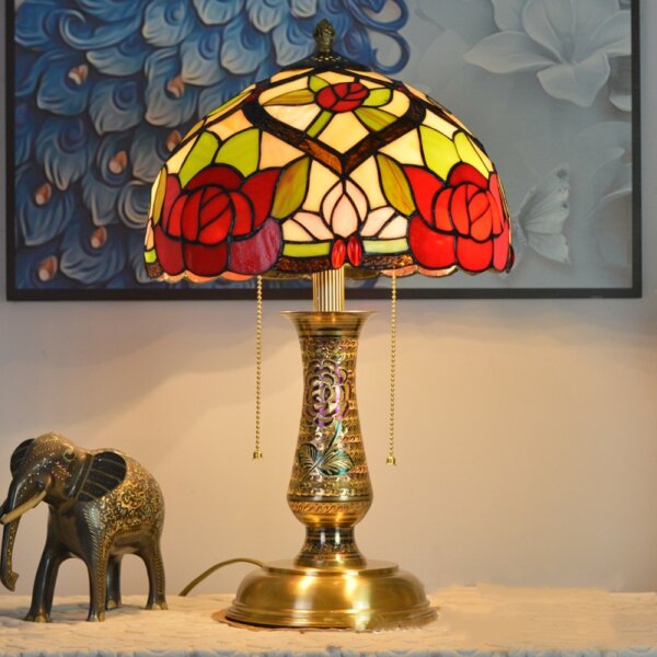 Rural Creative Stained Glass LED Table Lamp - Image 6