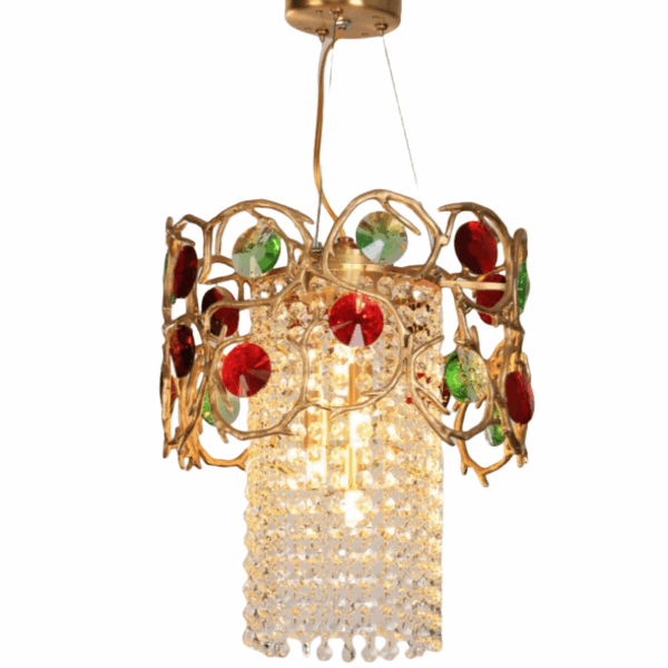 H35cm Copper Crystal Chandelier - 图片 6