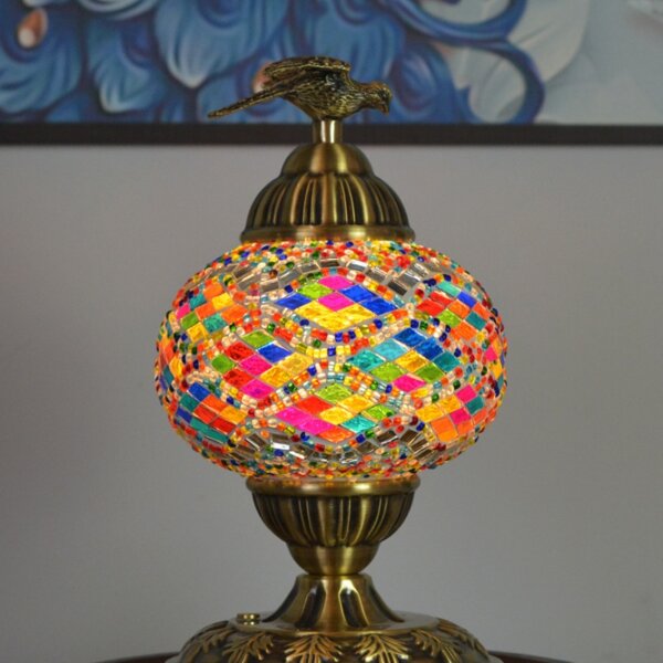 Turkish Moroccan Mosaic Glass Table Light - Image 6