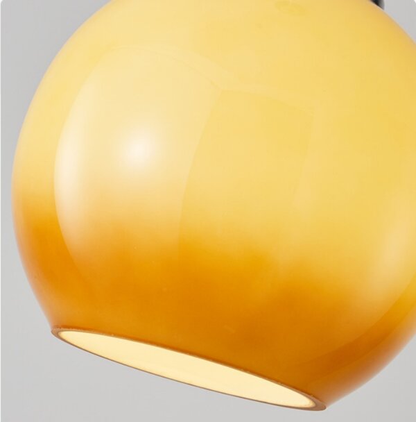 Golden LED Bedside Iron Glass Wall Lamp - Image 6