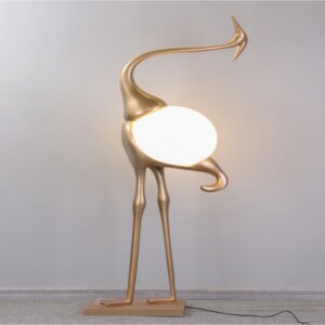 Golden Art Sculpture LED Floor Light