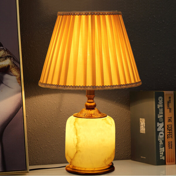 European Art Ceramic Marble LED Table Lamp - Image 3