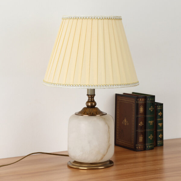 European Art Ceramic Marble LED Table Lamp - Image 4