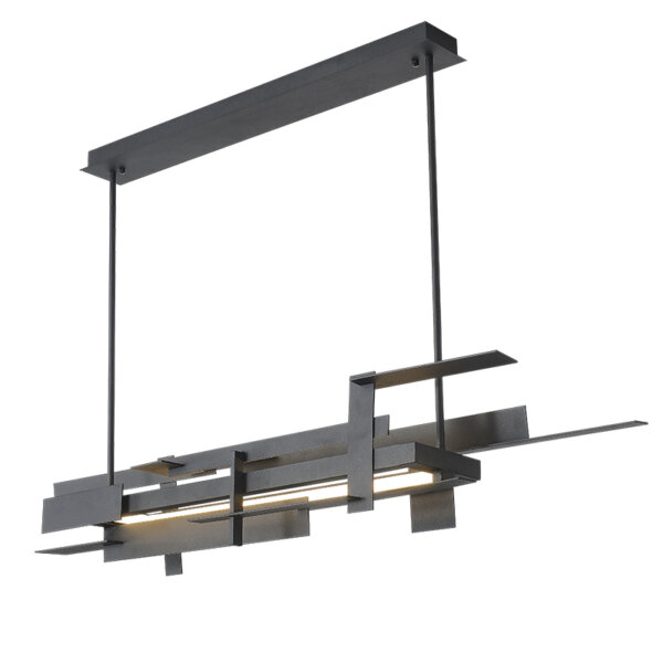 H21.5CM Black Net Red Hardware Pendant Light - 图片 6
