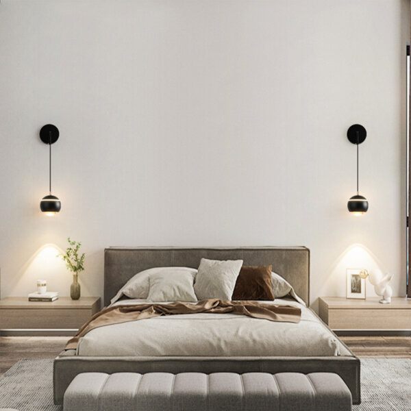 D10cm Round Ball Aluminum Wall Light - 图片 3