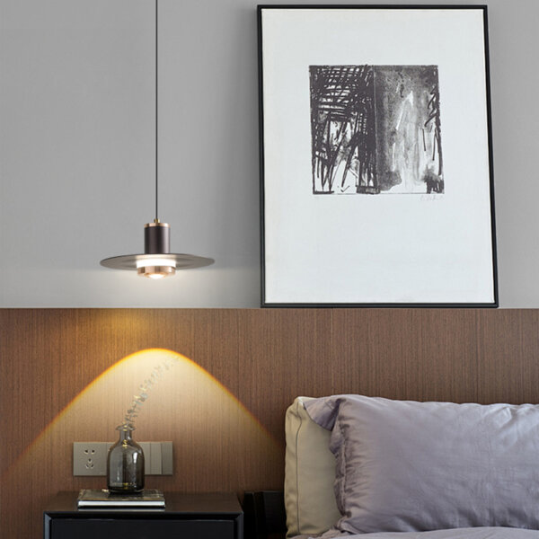 D24CM Black Flying Saucer Pendant Lamp - 图片 3